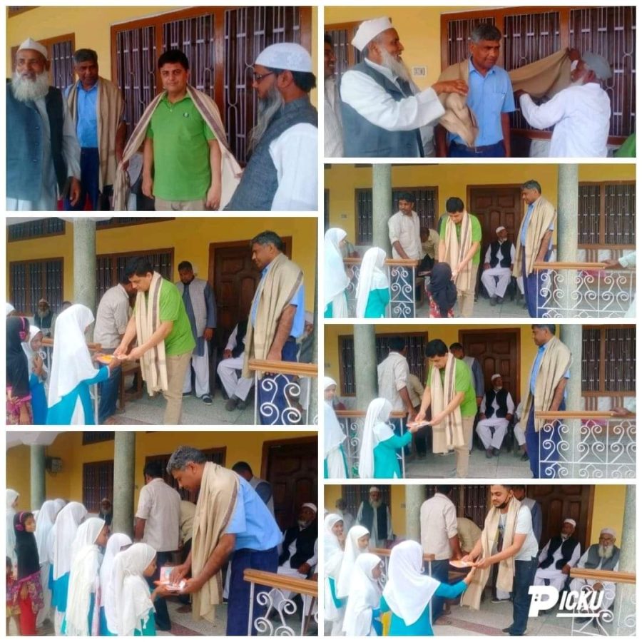 आयशा गर्ल्स कलेजमा प्रदेशिक कार्यलयका उपप्रबंधक पाण्डे सम्मानित