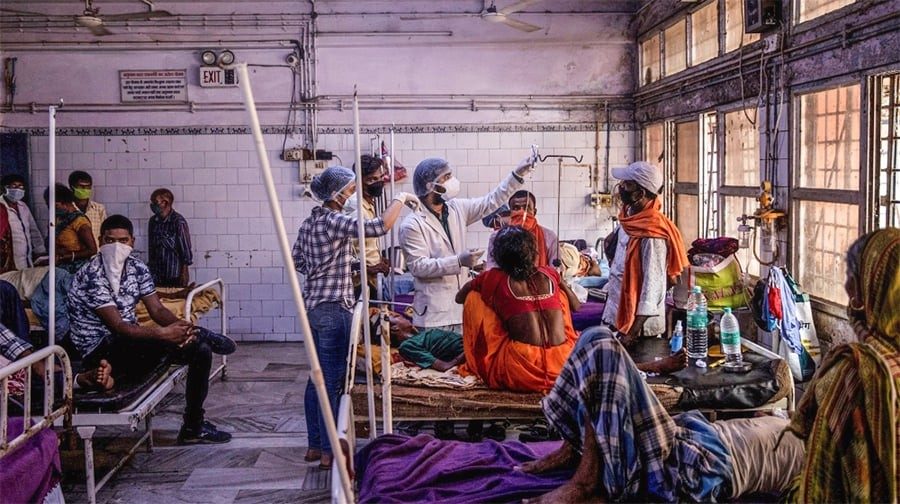 भारतमा एकैदिन दुई लाखभन्दा बढीमा कोरोना संक्रमण