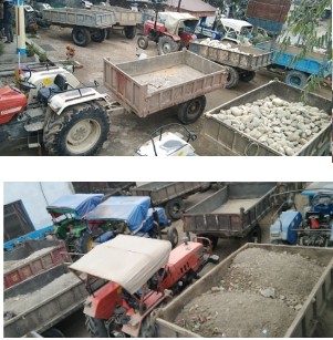 अनियन्त्रित भई ट्याक्टर दुर्घटना